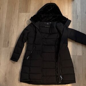 Andrew Marc Women's Black Puffer Coat with Hood